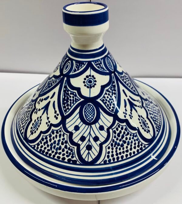 Tajine blue wave design