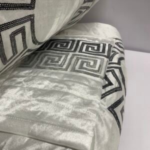 Luxe Dekbed Wit met Zwart