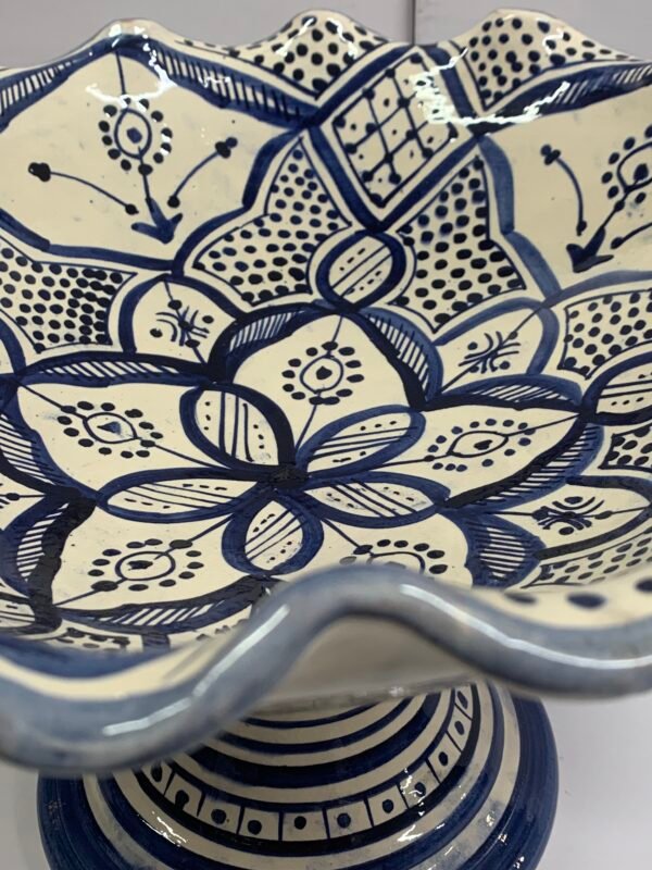 Fruitschaal Handgemaakt Blauw Design - Image 4