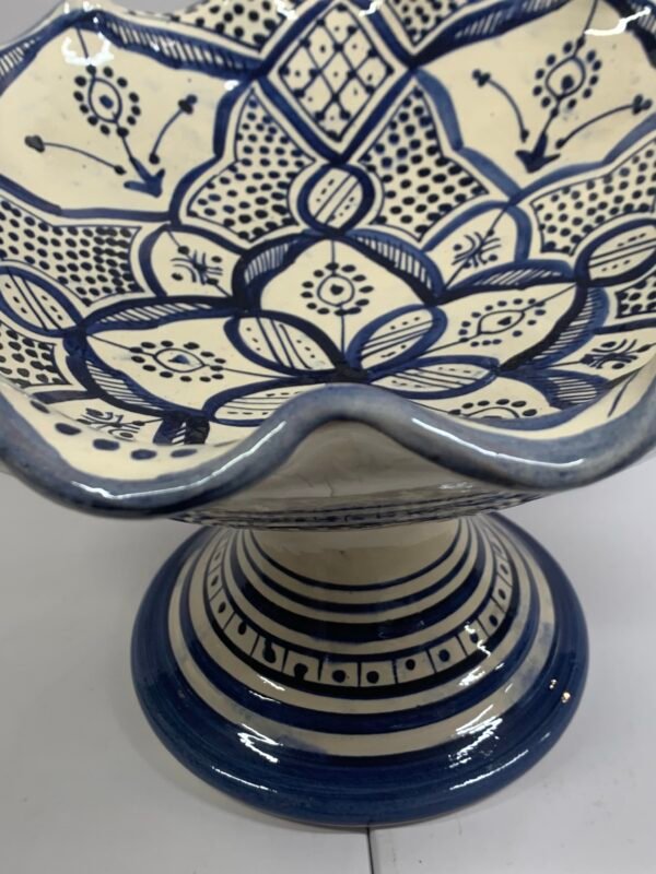 Fruitschaal Handgemaakt Blauw Design